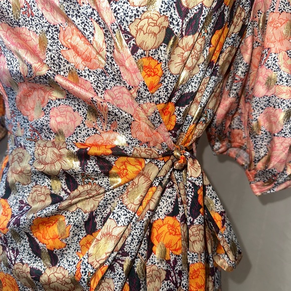 Influencer Fav - Gold Zsa Zsa Wrap Dress - US 10 - Picture 4 of 10